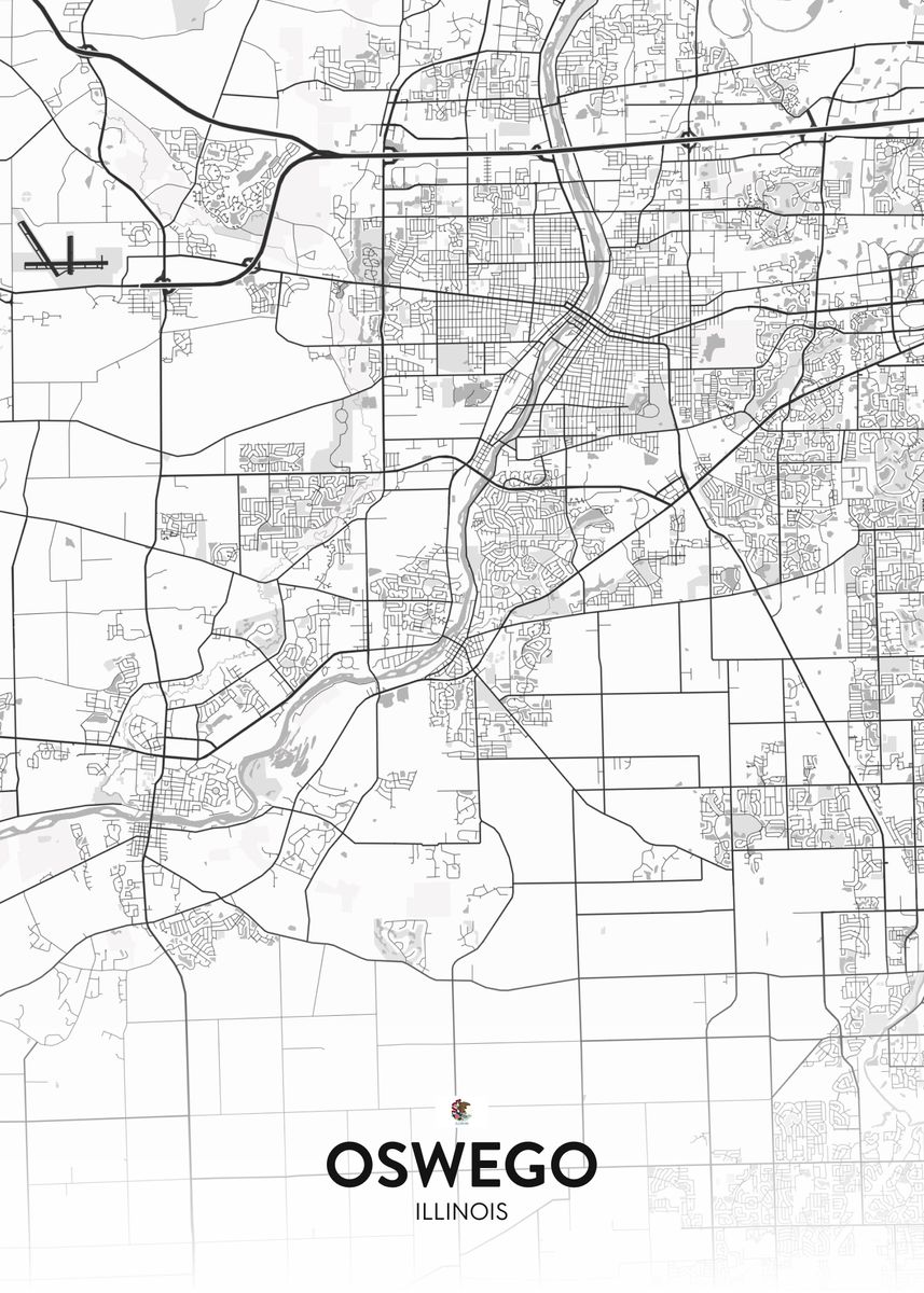 'Oswego IL' Poster by IMR Designs Displate