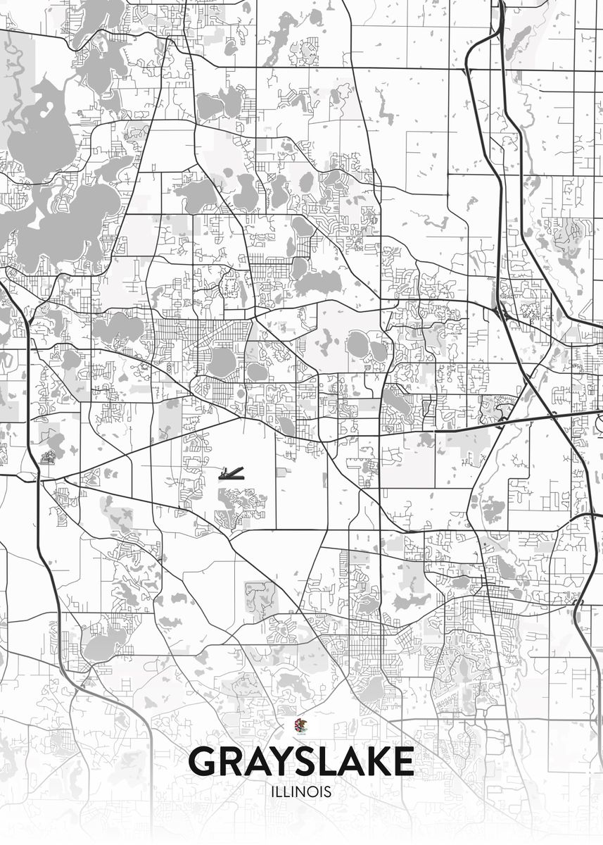 'Grayslake IL' Poster by IMR Designs Displate