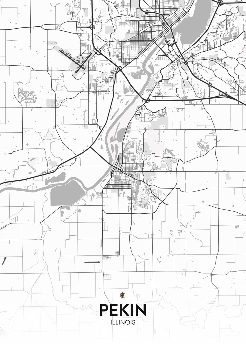 'Pekin IL' Poster by IMR Designs Displate