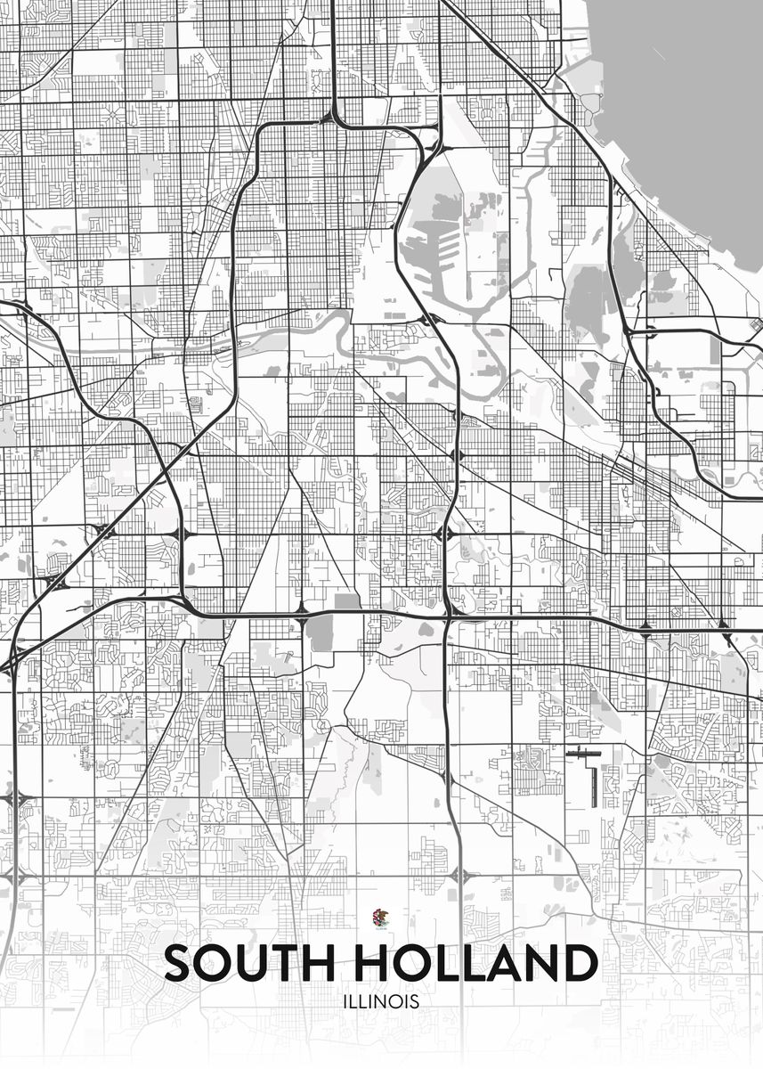 'South Holland IL' Poster by IMR Designs Displate