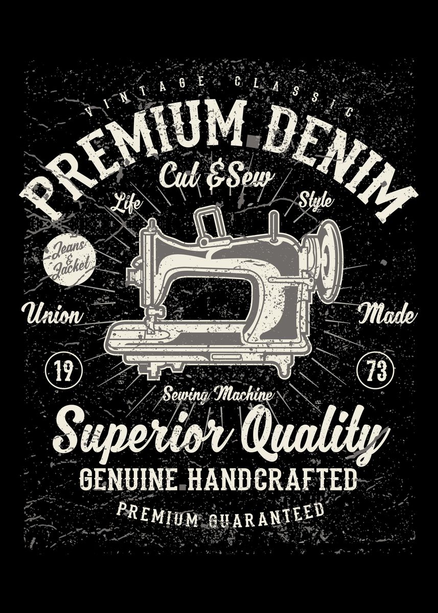 'Premium Denim' Poster by thetshirtshop2020 | Displate