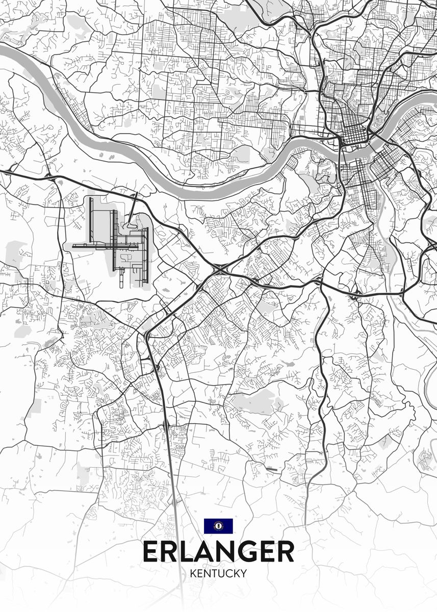 'Erlanger KY' Poster by IMR Designs Displate