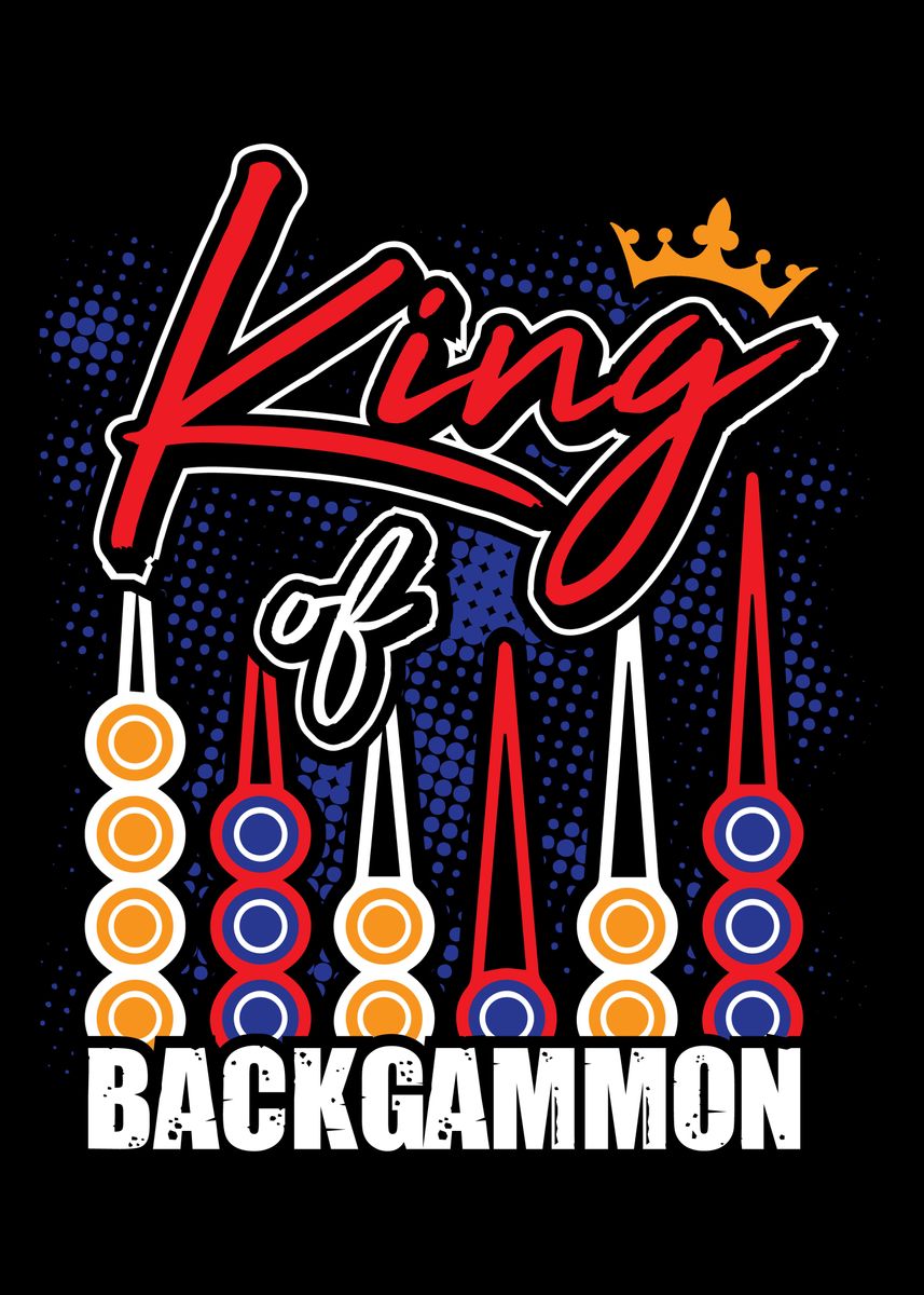 'Backgammon Queen' Poster by ZS C O M M E R C E Displate