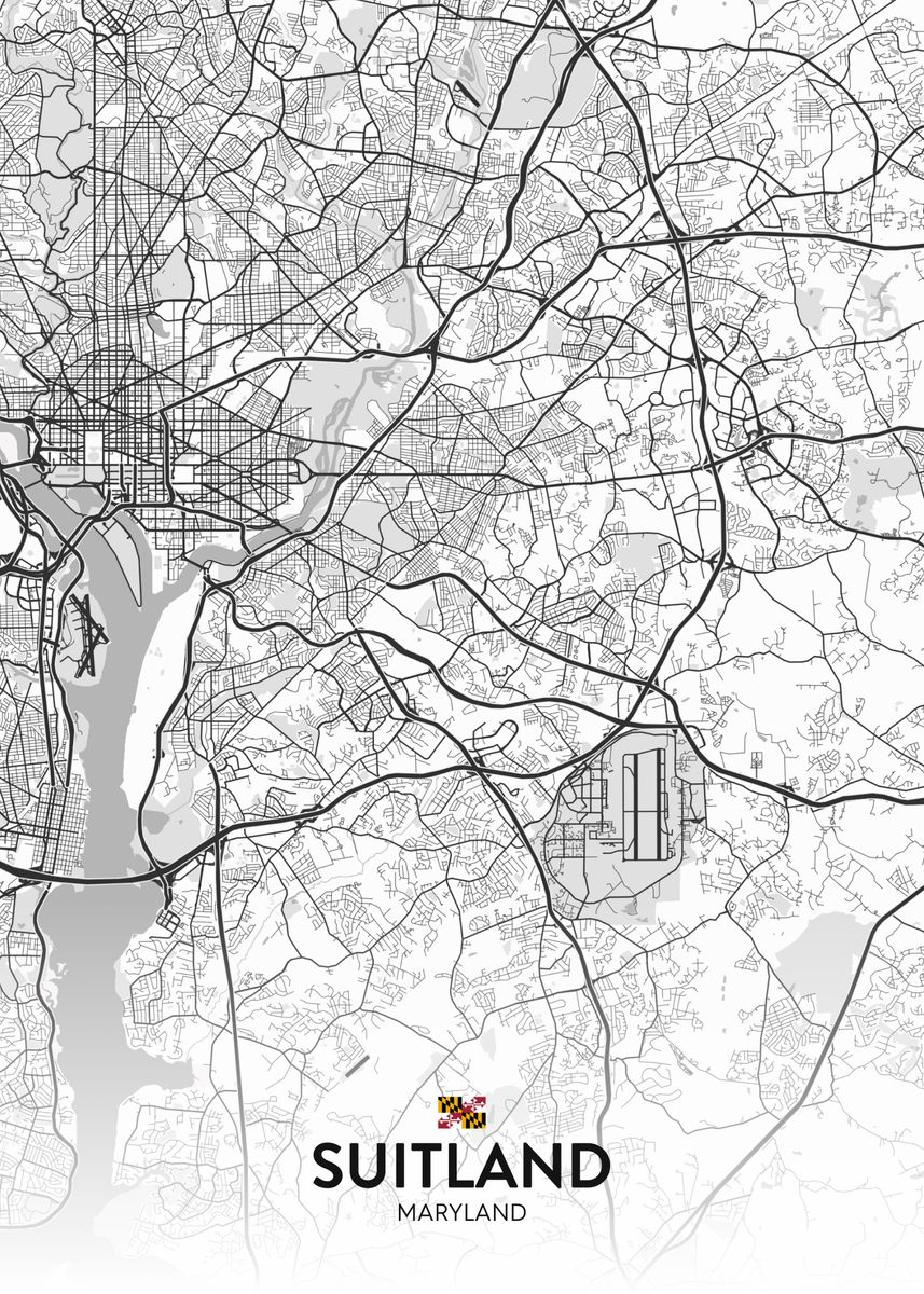 'Suitland MD' Poster by IMR Designs Displate