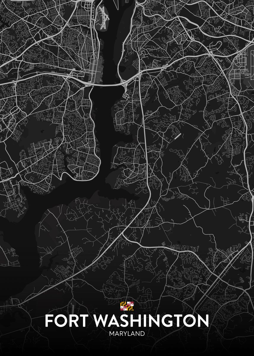 'Fort Washington MD' Poster by IMR Designs Displate