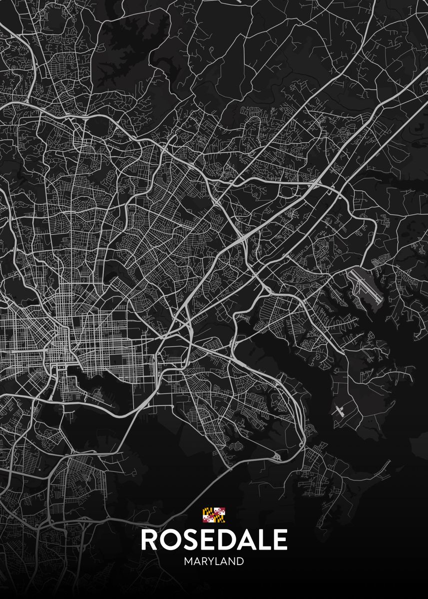 'Rosedale MD' Poster by IMR Designs Displate