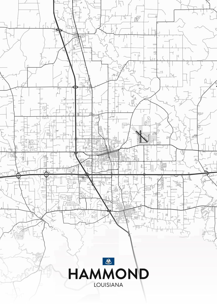 'Hammond LA' Poster by IMR Designs Displate