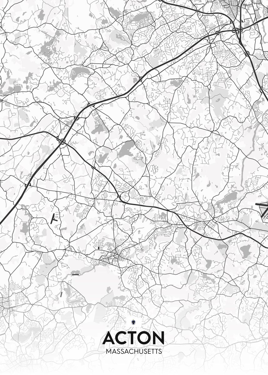 'Acton MA' Poster by IMR Designs Displate