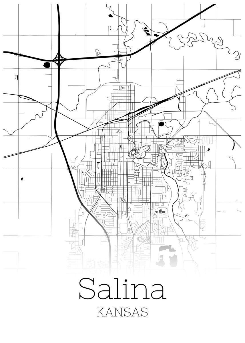 Salina Kansas City Map Poster Picture Metal Print Paint By   6e3b36ad8c5bd1f649d76724b5924fa2 7522bd9bf491afbcf83d2f1dedd7b0bb 