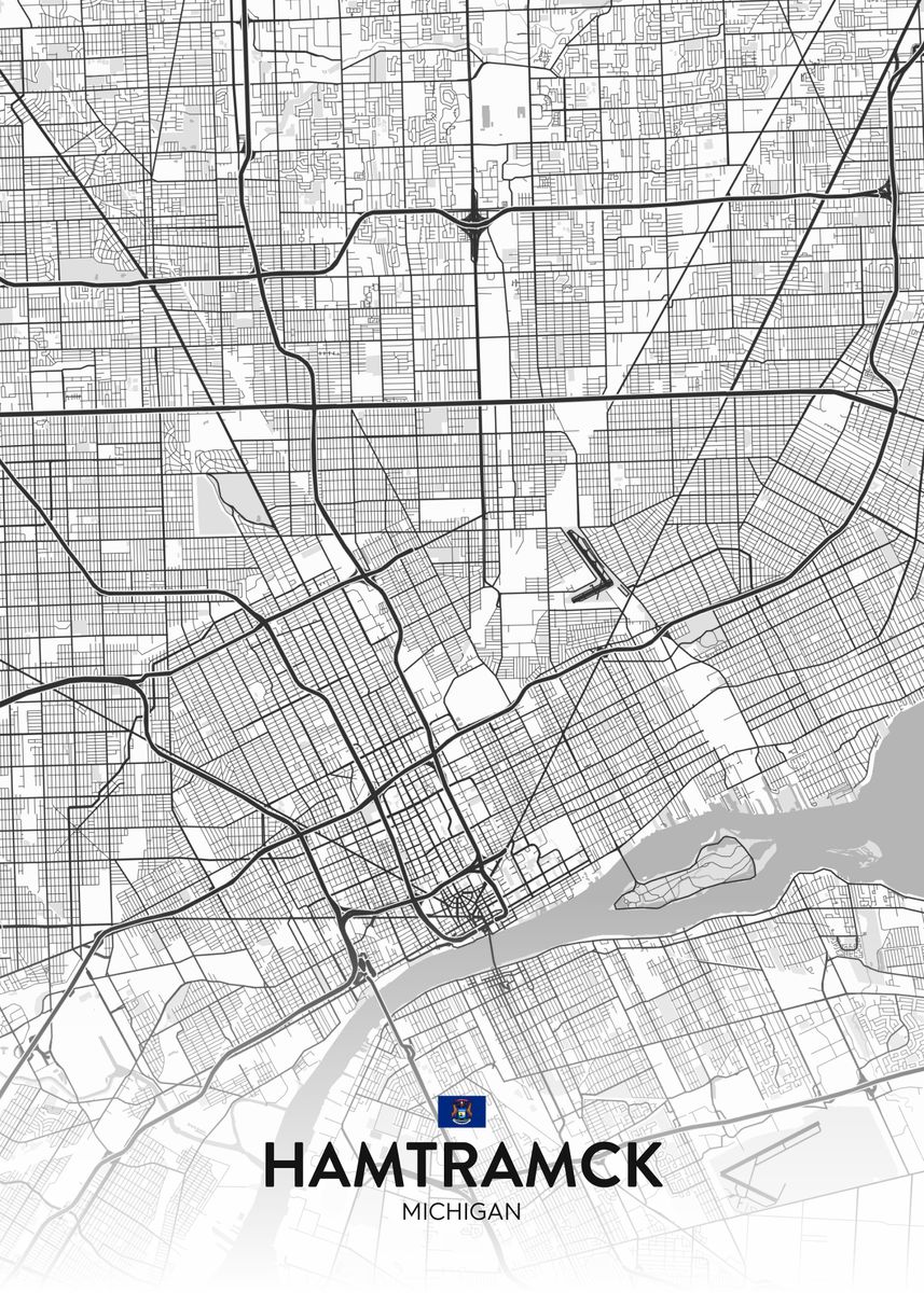 'Hamtramck MI' Poster by IMR Designs Displate