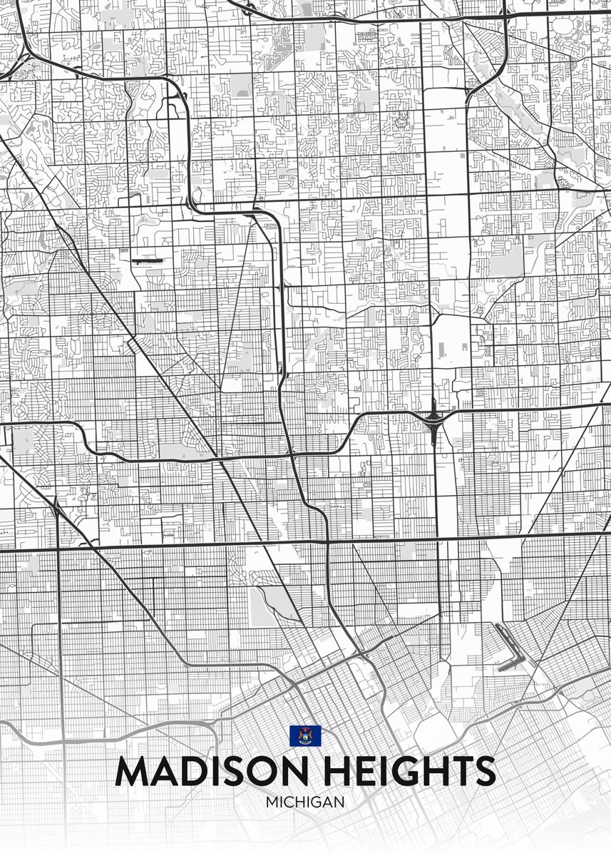 'Madison Heights MI' Poster by IMR Designs Displate