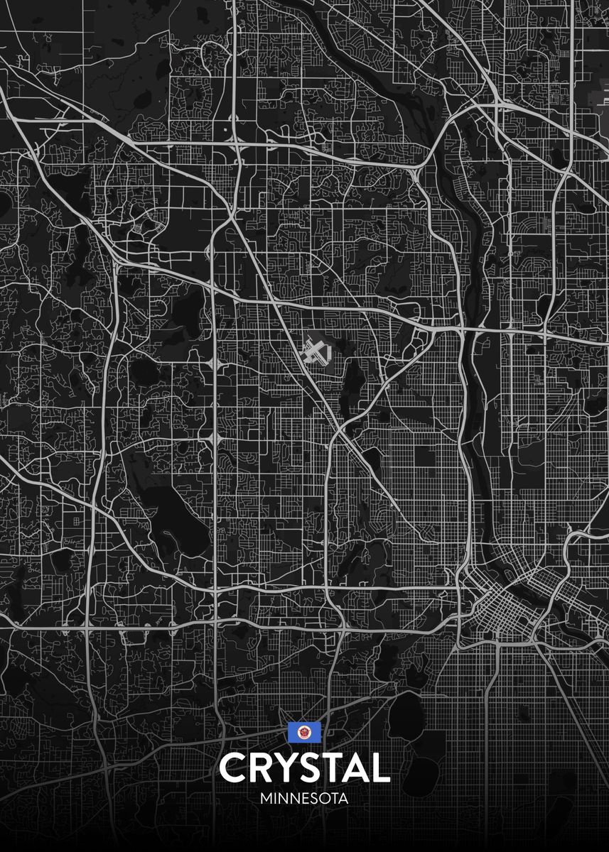 'Crystal MN' Poster by IMR Designs Displate