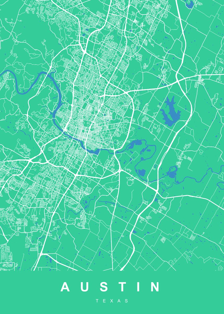 AUSTIN Map TEXAS USA Poster By UrbanMaps Displate 3f37c28832d6f4d2a95011d4ef013f34 0c584af2f3159da681b9d6e21ccc5c05 