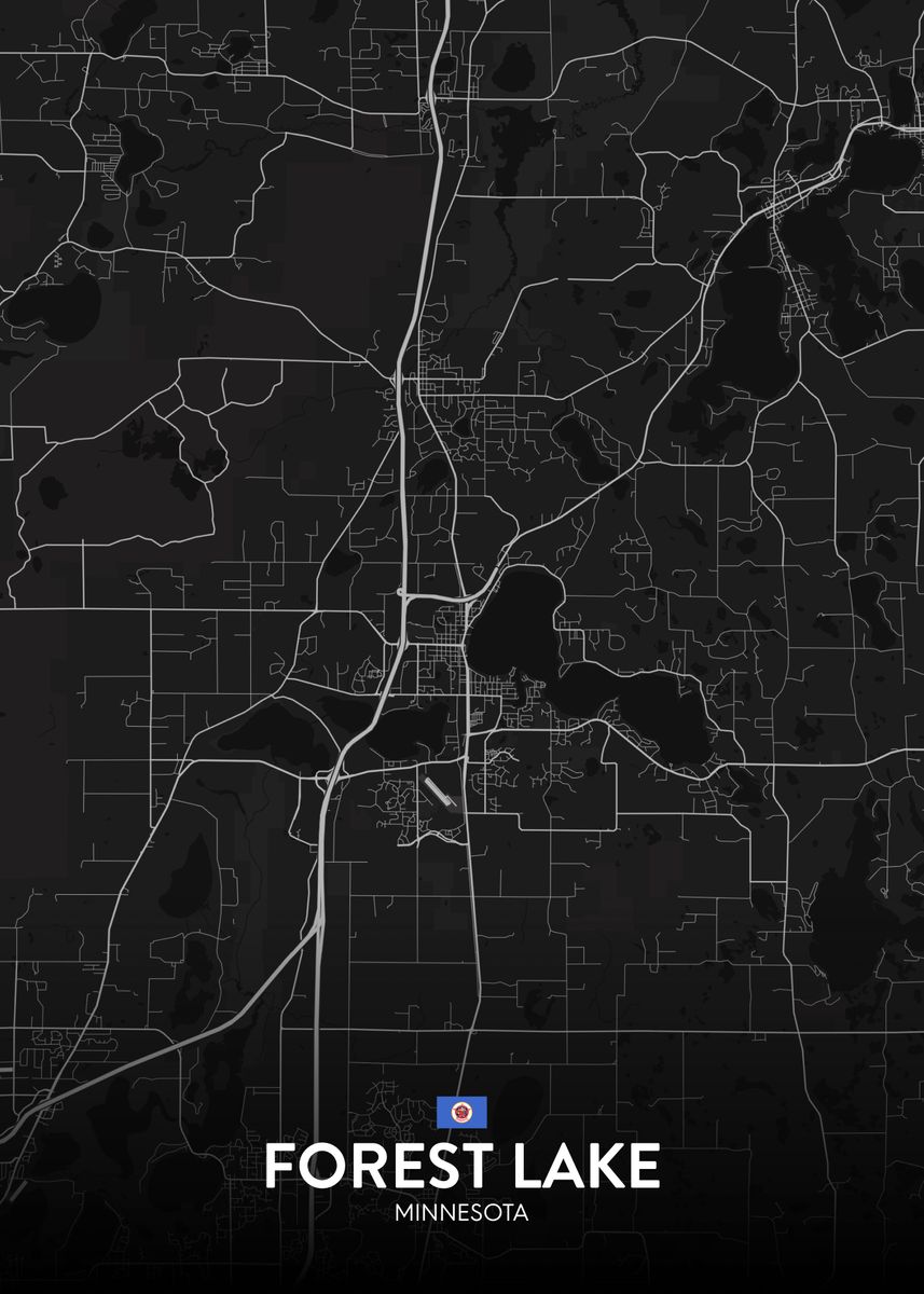 'Forest Lake MN' Poster by IMR Designs Displate
