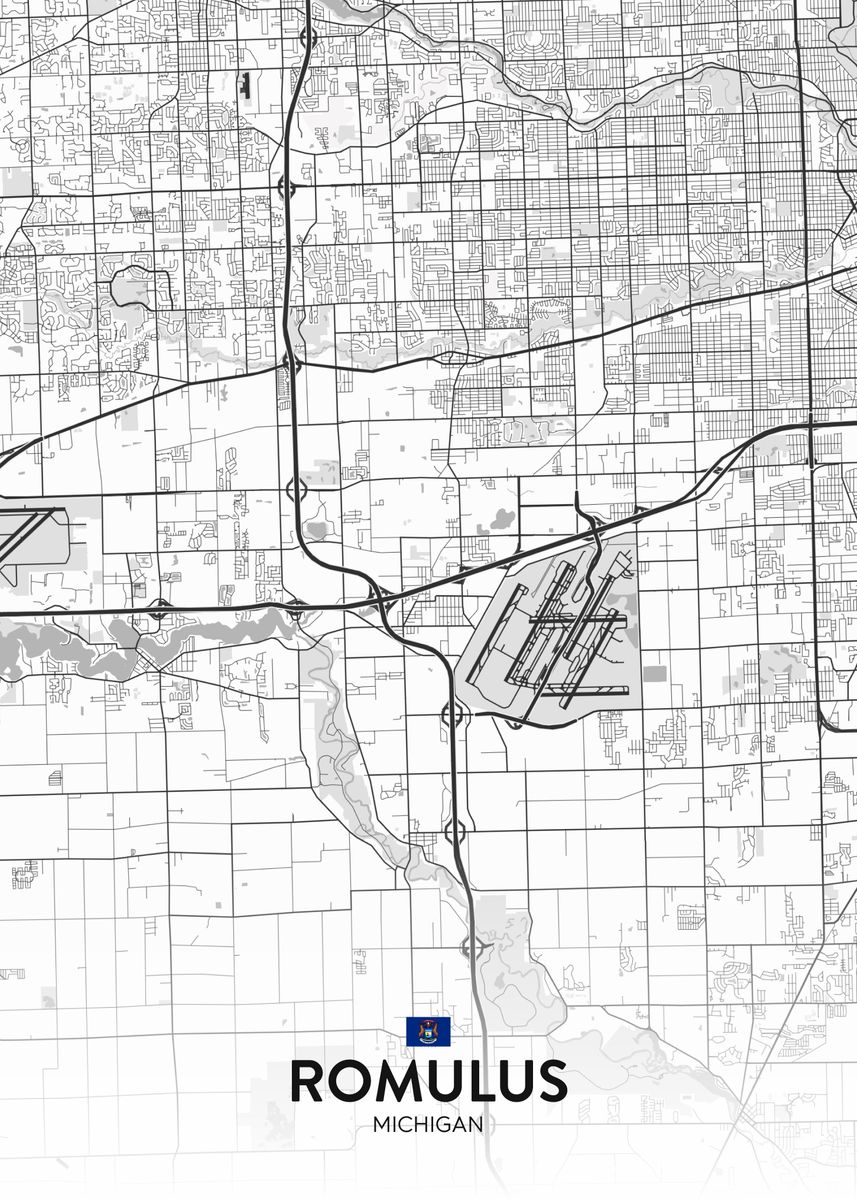 'Romulus MI' Poster by IMR Designs Displate