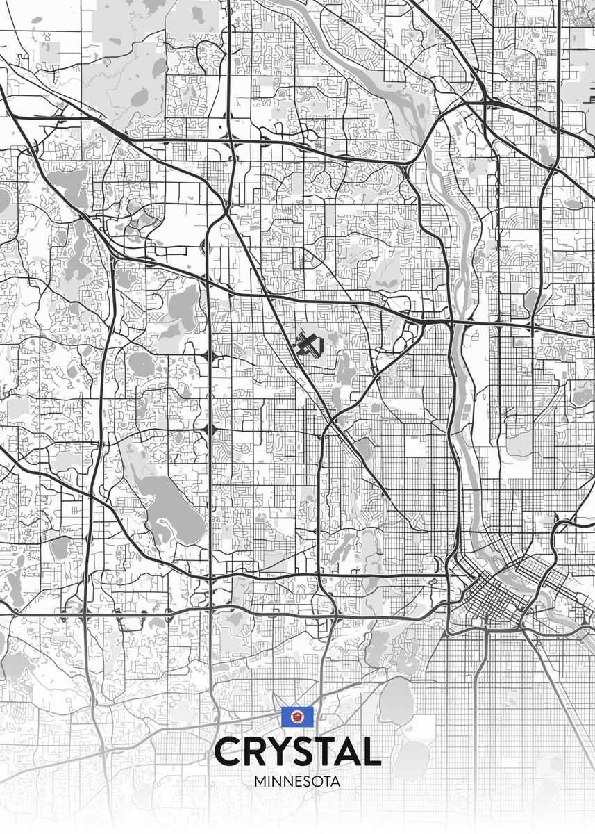 'Crystal MN' Poster by IMR Designs Displate