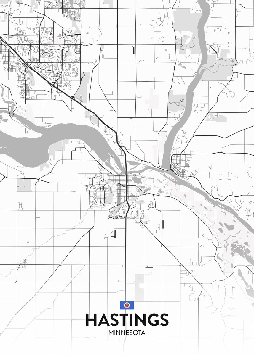 'Hastings MN' Poster by IMR Designs Displate