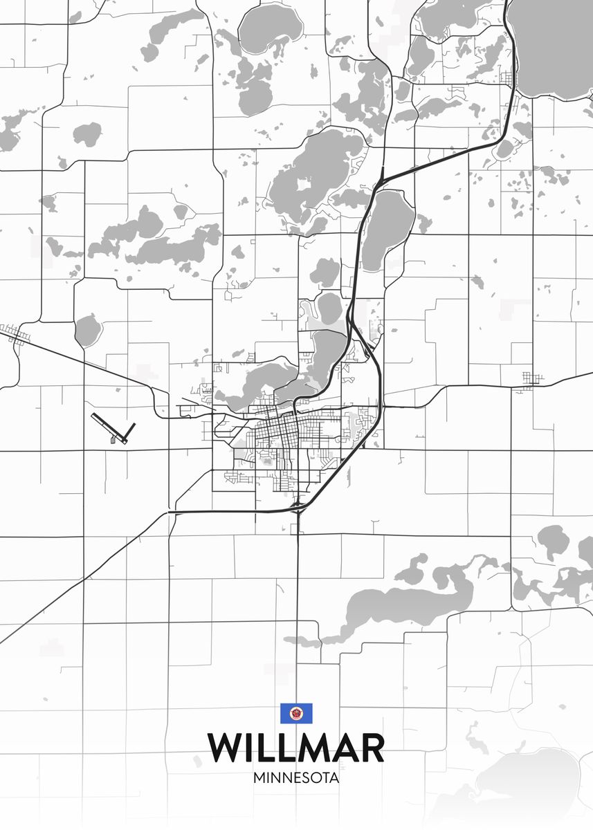 'Willmar MN' Poster by IMR Designs Displate