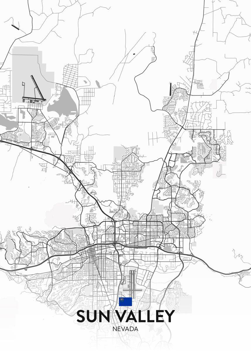 'Sun Valley NV' Poster by IMR Designs Displate