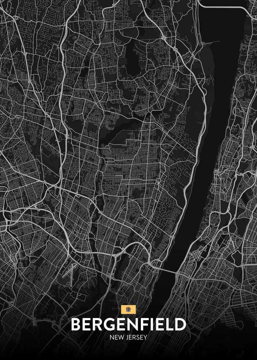 'Bergenfield NJ' Poster by IMR Designs Displate