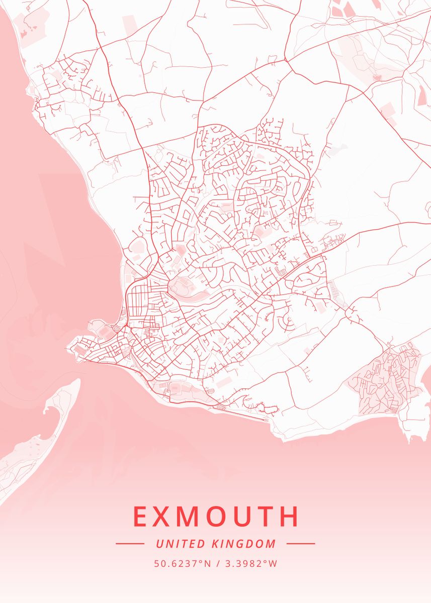 'Exmouth United Kingdom' Poster, picture, metal print, paint by ...