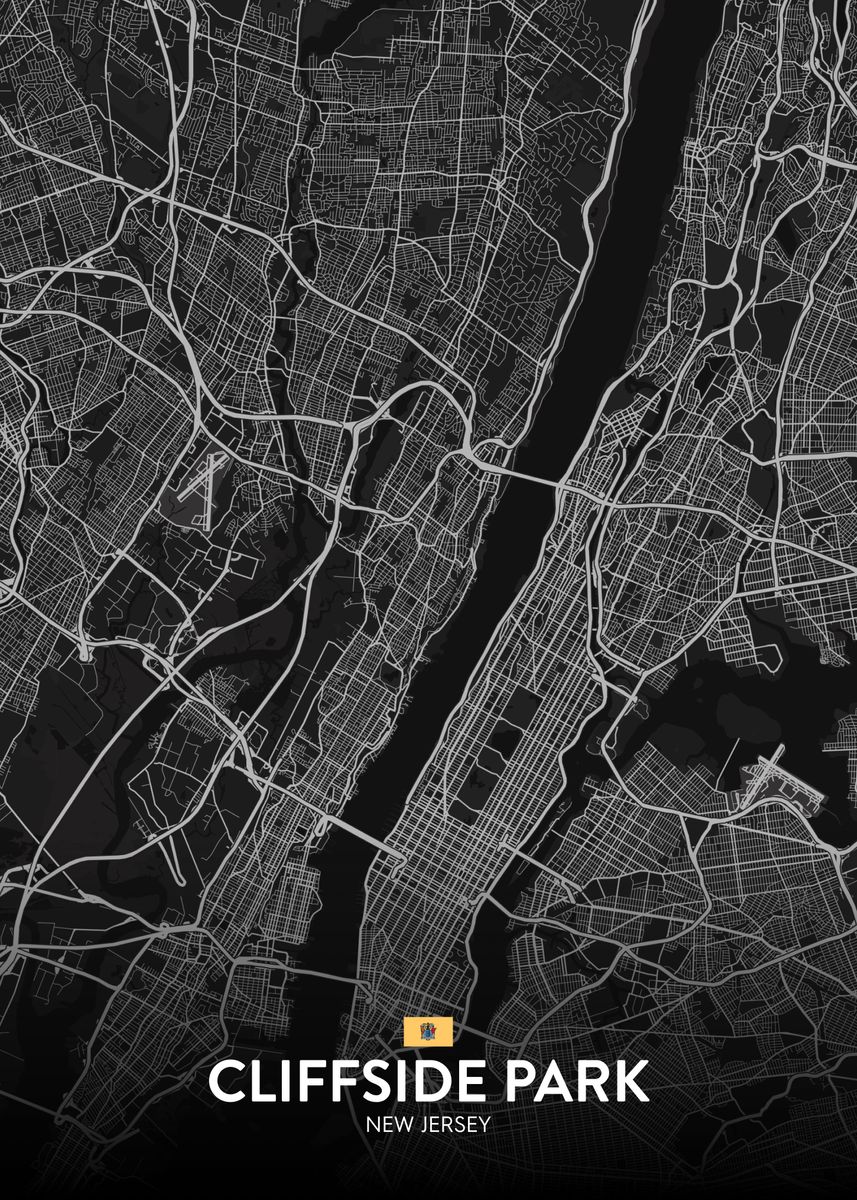 'Cliffside Park NJ' Poster by IMR Designs Displate