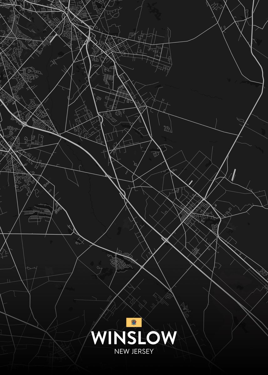 'Winslow NJ' Poster by IMR Designs Displate