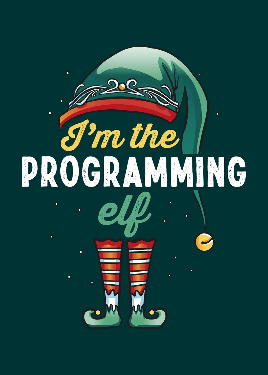 'Programming Elf Family' Poster, picture, metal print, paint by Phil ...
