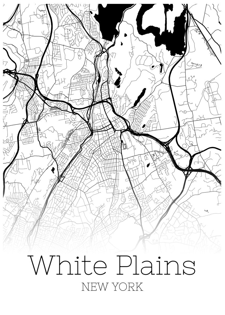'White Plains New York' Poster by RelDesign Displate