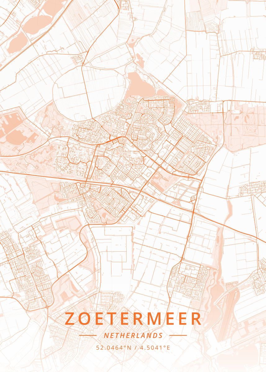 'Zoetermeer Netherlands' Poster, picture, metal print, paint by ...