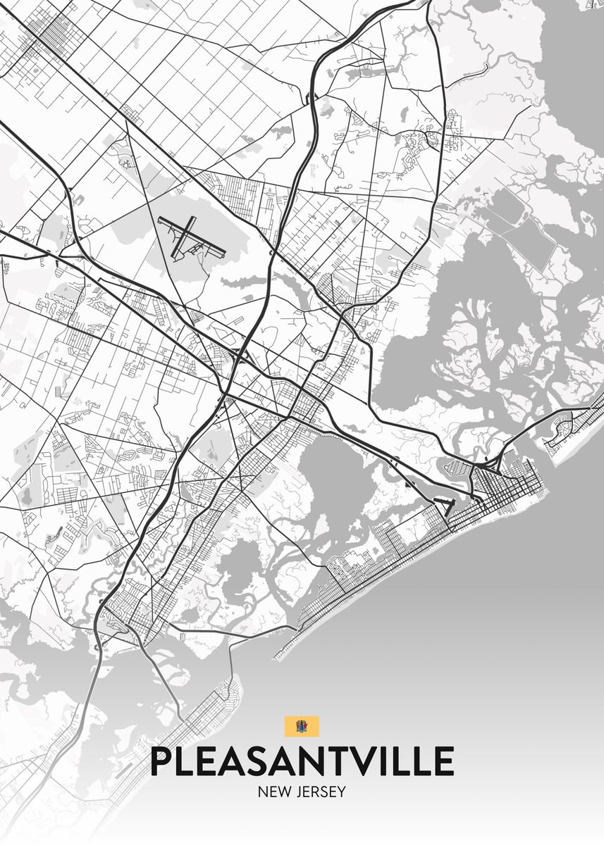 'Pleasantville NJ' Poster by IMR Designs Displate