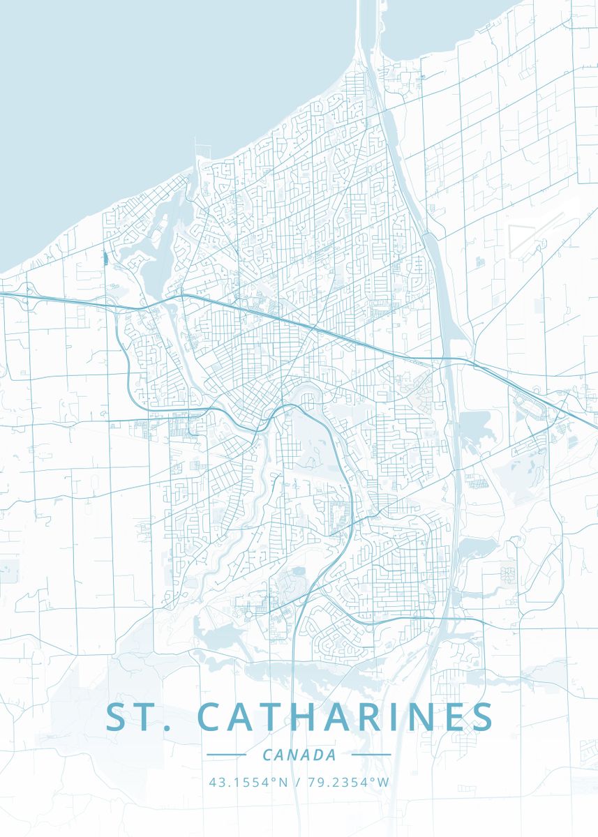 'St Catharines Canada' Poster, picture, metal print, paint by Designer ...