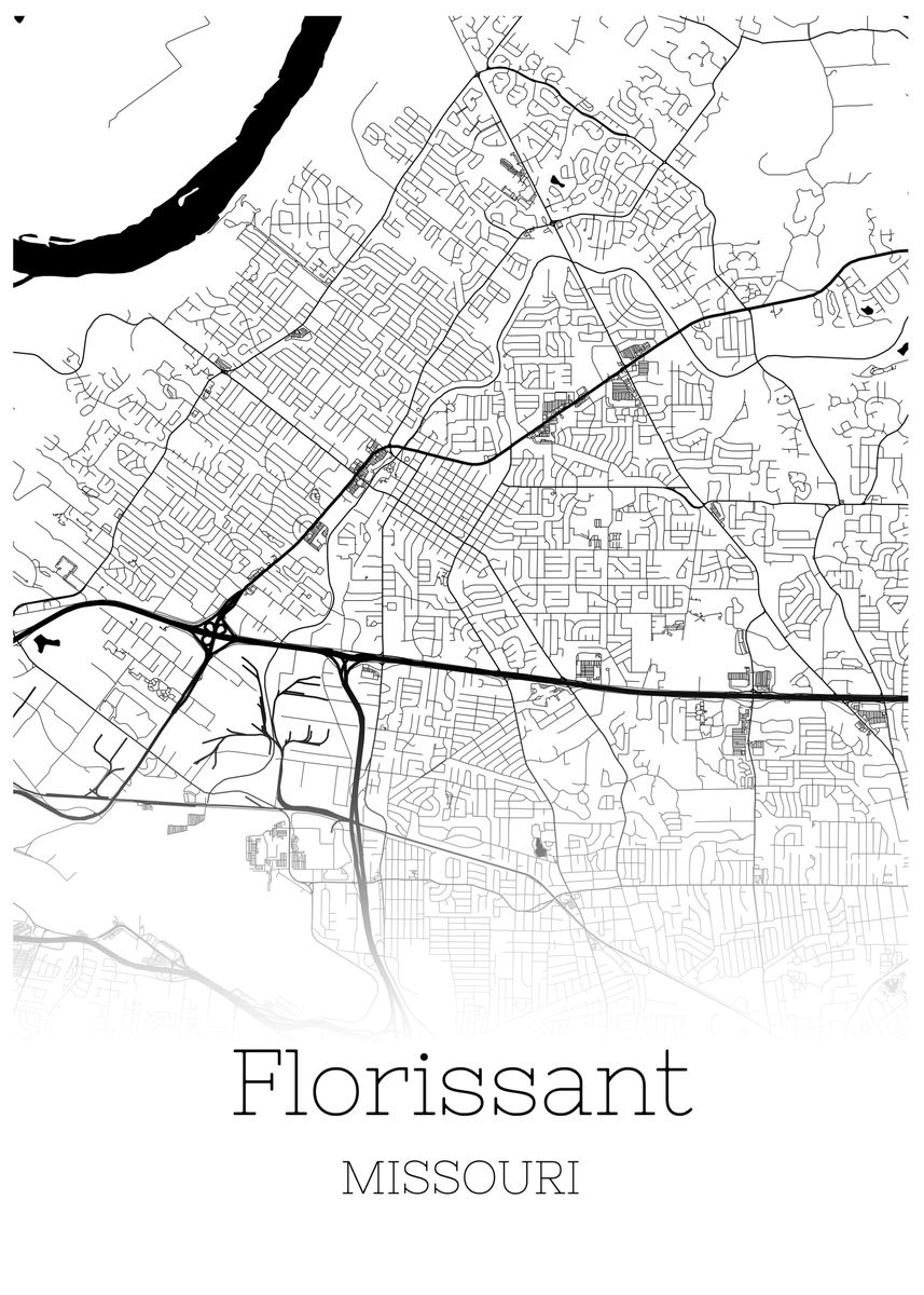 'Florissant Missouri ' Poster by RelDesign Displate