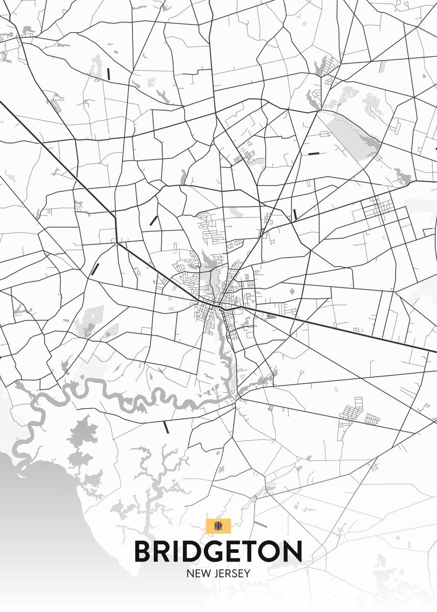 'Bridgeton NJ' Poster by IMR Designs Displate