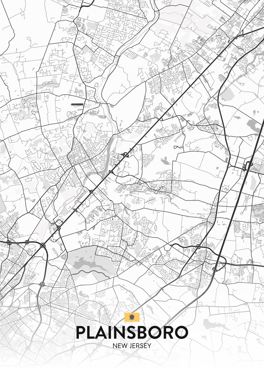 'Plainsboro NJ' Poster by IMR Designs Displate