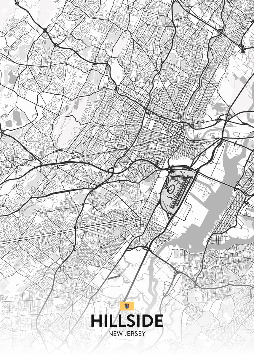 'Hillside NJ' Poster by IMR Designs Displate