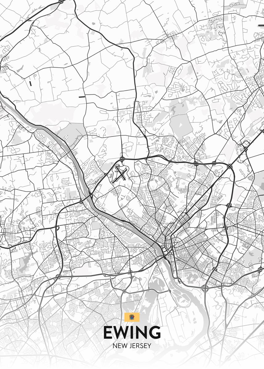 'Ewing NJ' Poster by IMR Designs Displate