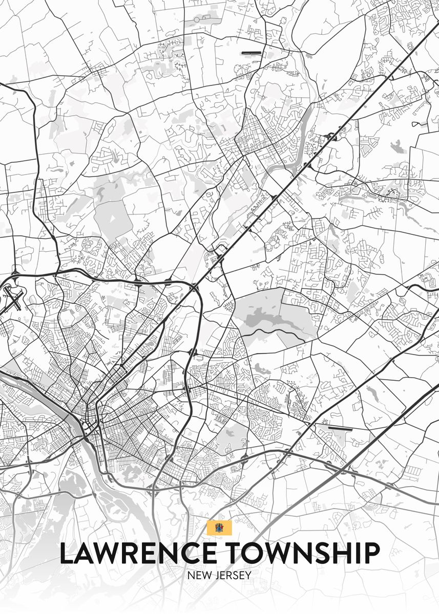 'Lawrence Township NJ' Poster by IMR Designs Displate