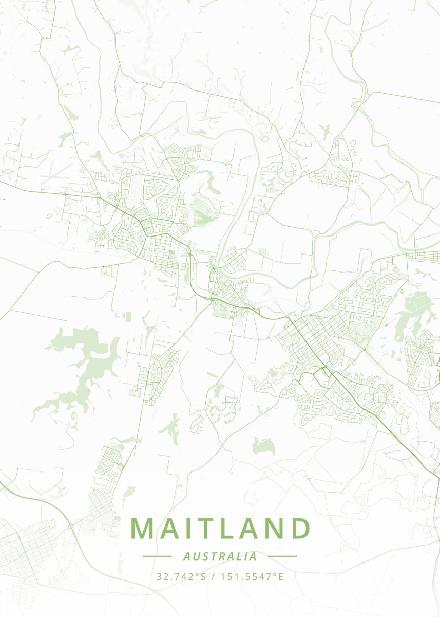 'Maitland Australia' Poster, picture, metal print, paint by Designer