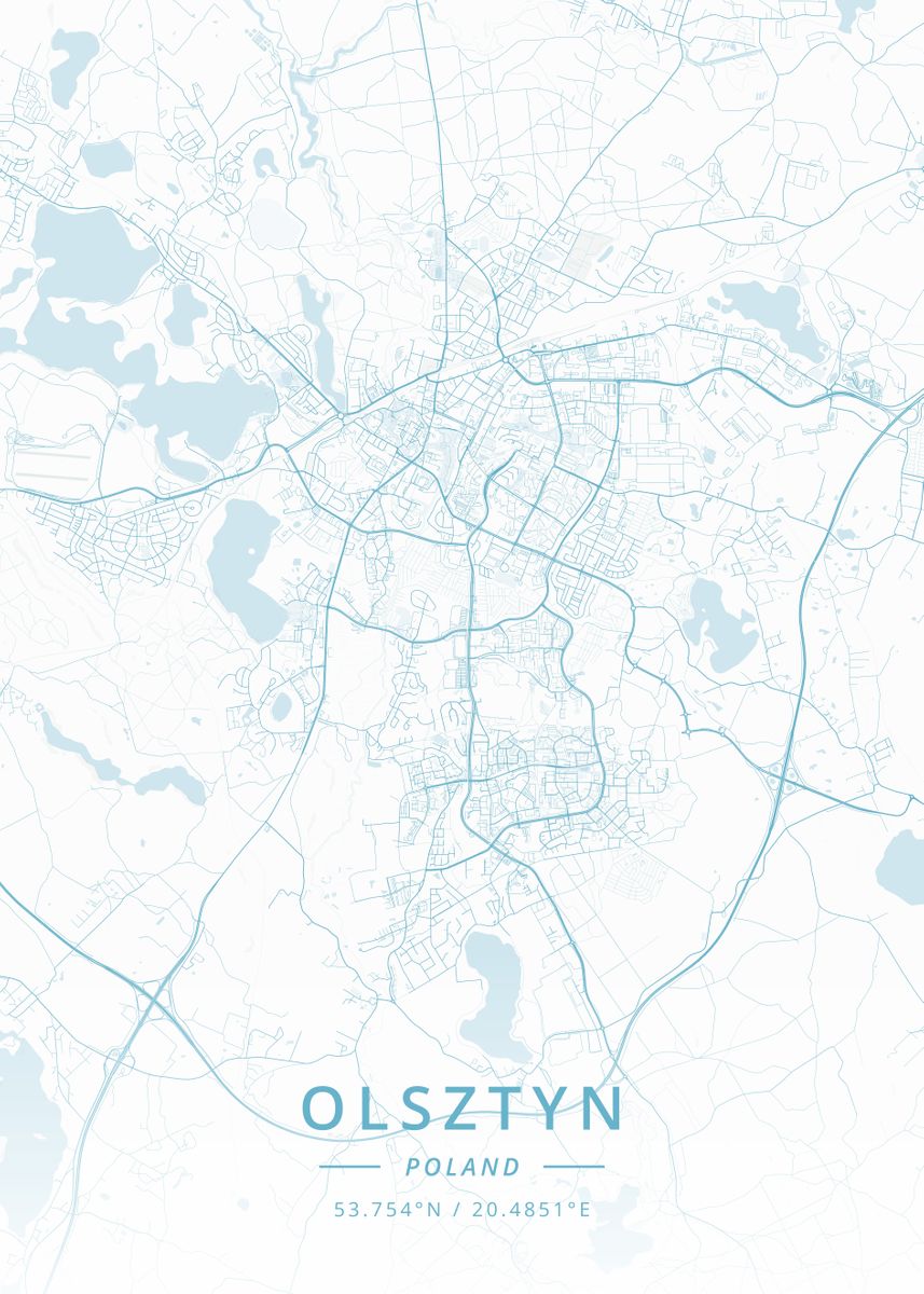 Olsztyn Poland Poster Picture Metal Print Paint By Designer Map olsztyn-poland-poster-picture-metal-print-paint-by-designer-map