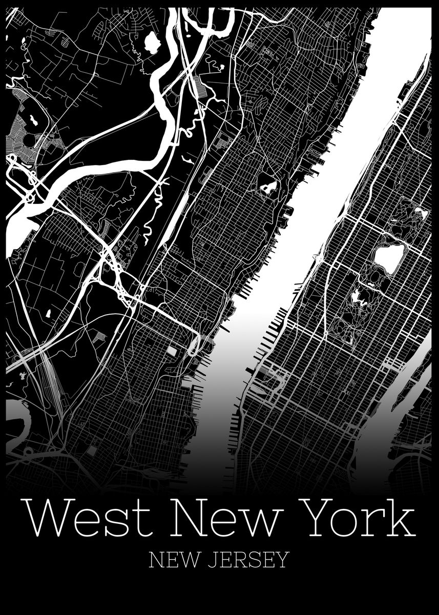 'West New York New Jersey' Poster by RelDesign Displate