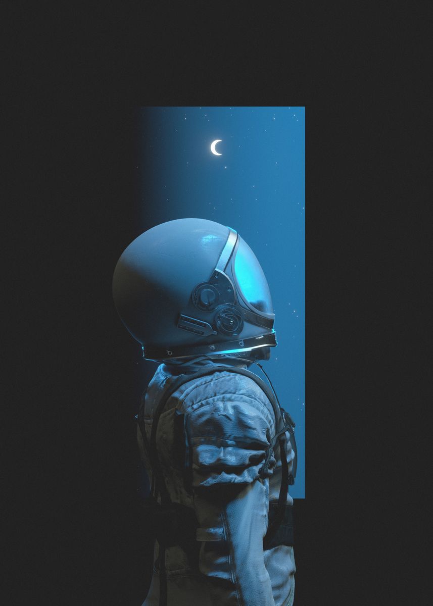'The Moon Spirit' Poster by Liam Pannier | Displate
