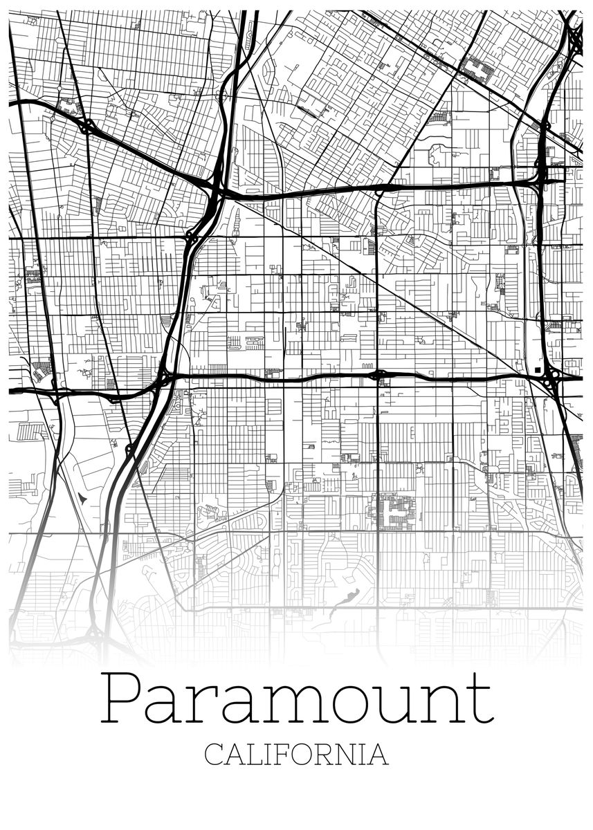 'Paramount California ' Poster by RelDesign Displate