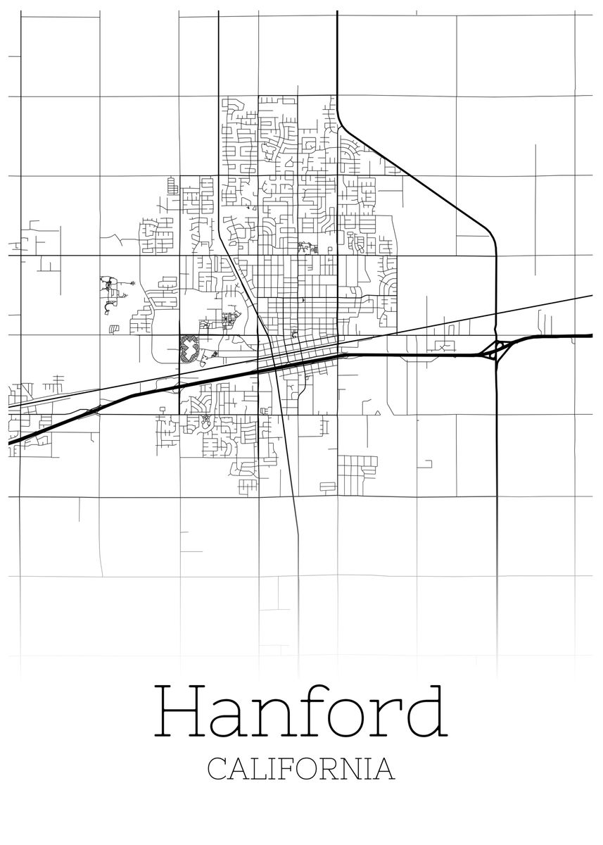 'Hanford California ' Poster by RelDesign | Displate