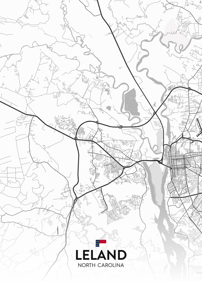 'Leland NC' Poster by IMR Designs Displate