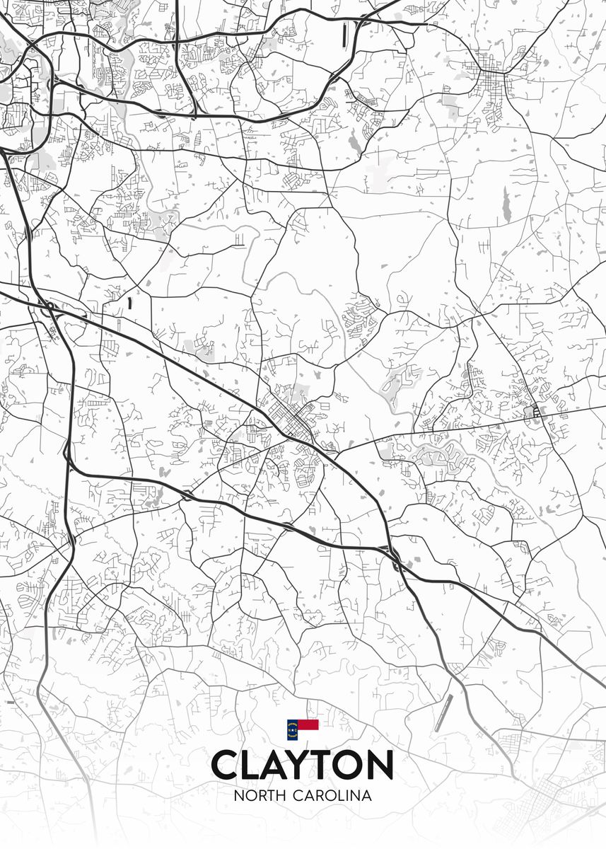 'Clayton NC' Poster by IMR Designs Displate