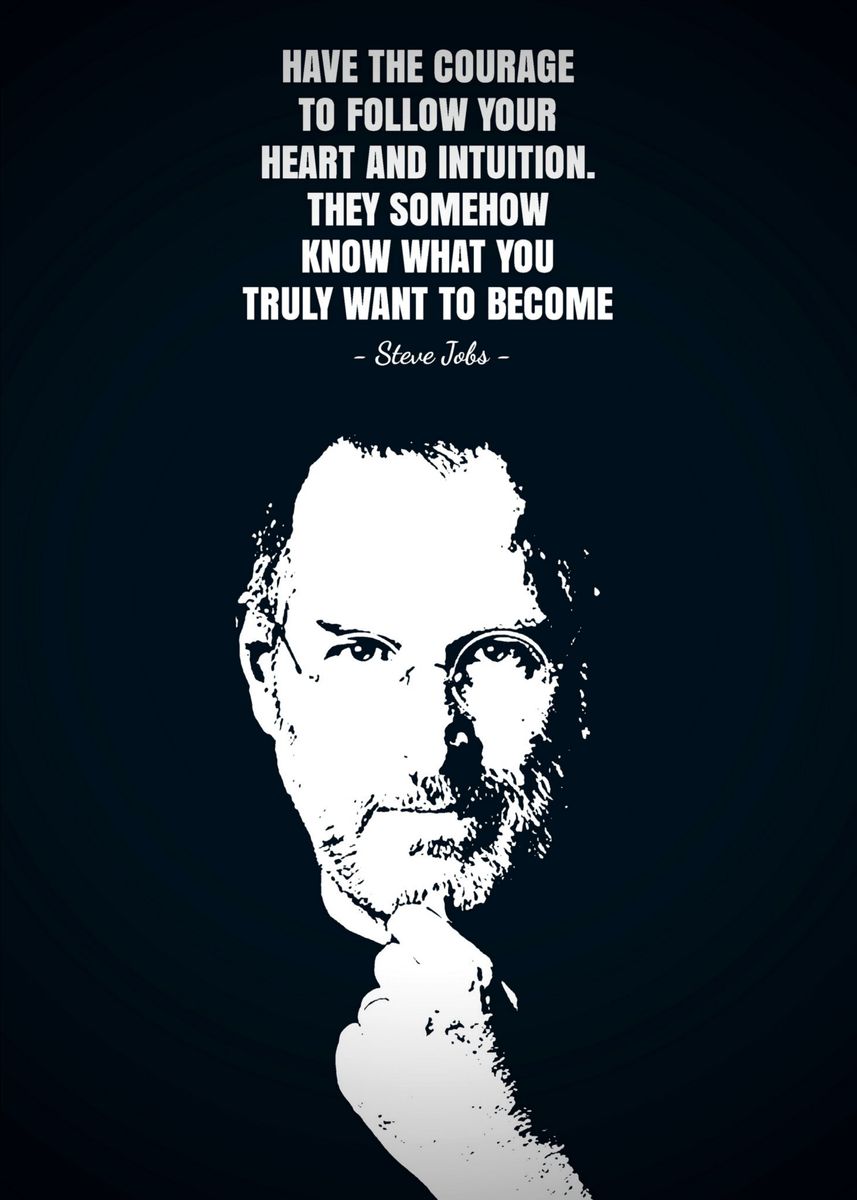 'Steve Jobs quotes' Poster, picture, metal print, paint by iwak ayam ...