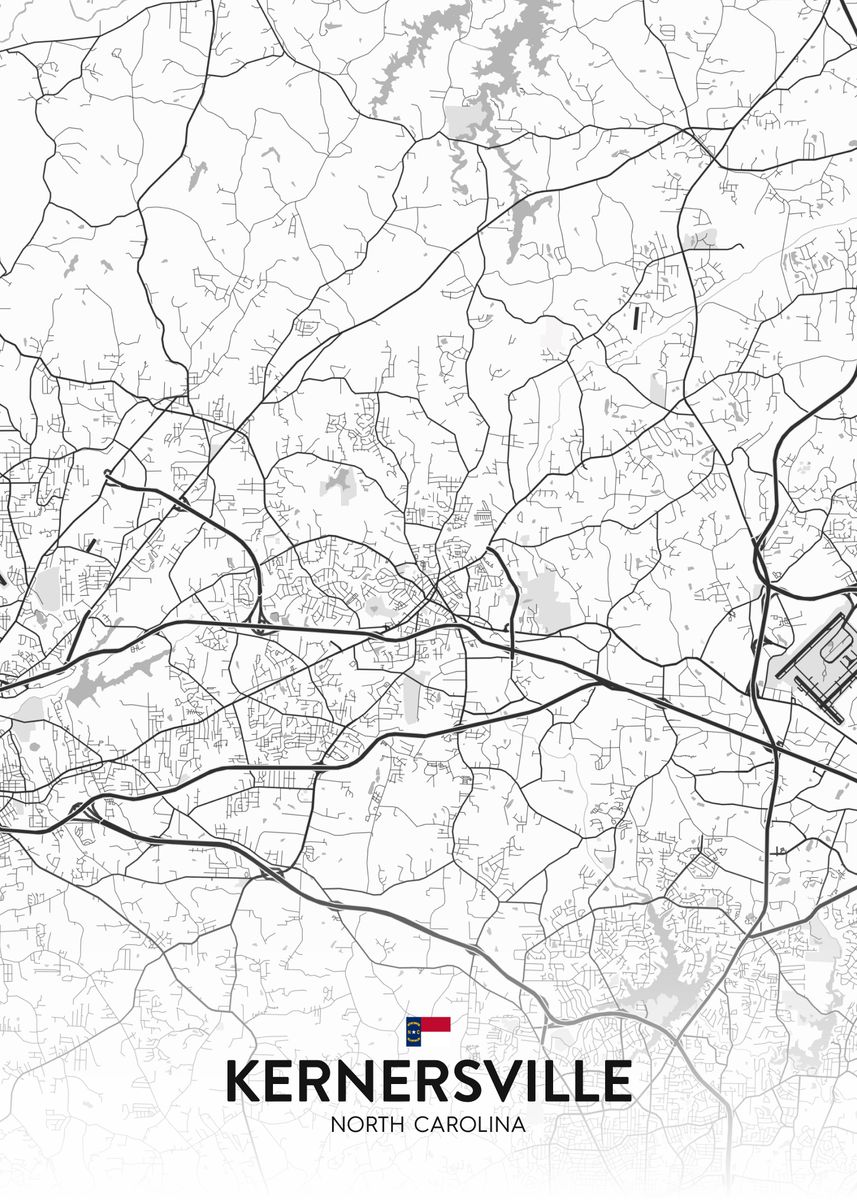 'Kernersville NC' Poster by IMR Designs Displate