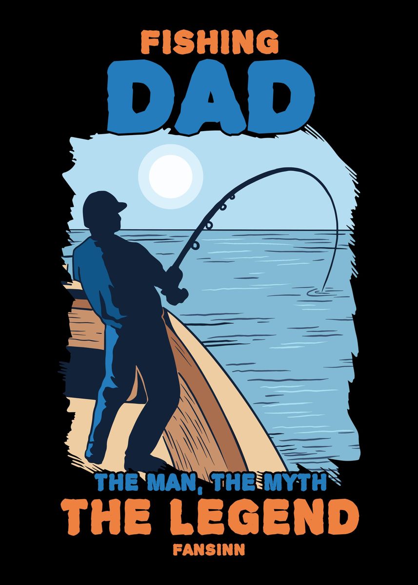 Fishing Makes Me Happy You' Poster, picture, metal print, paint by fansinn