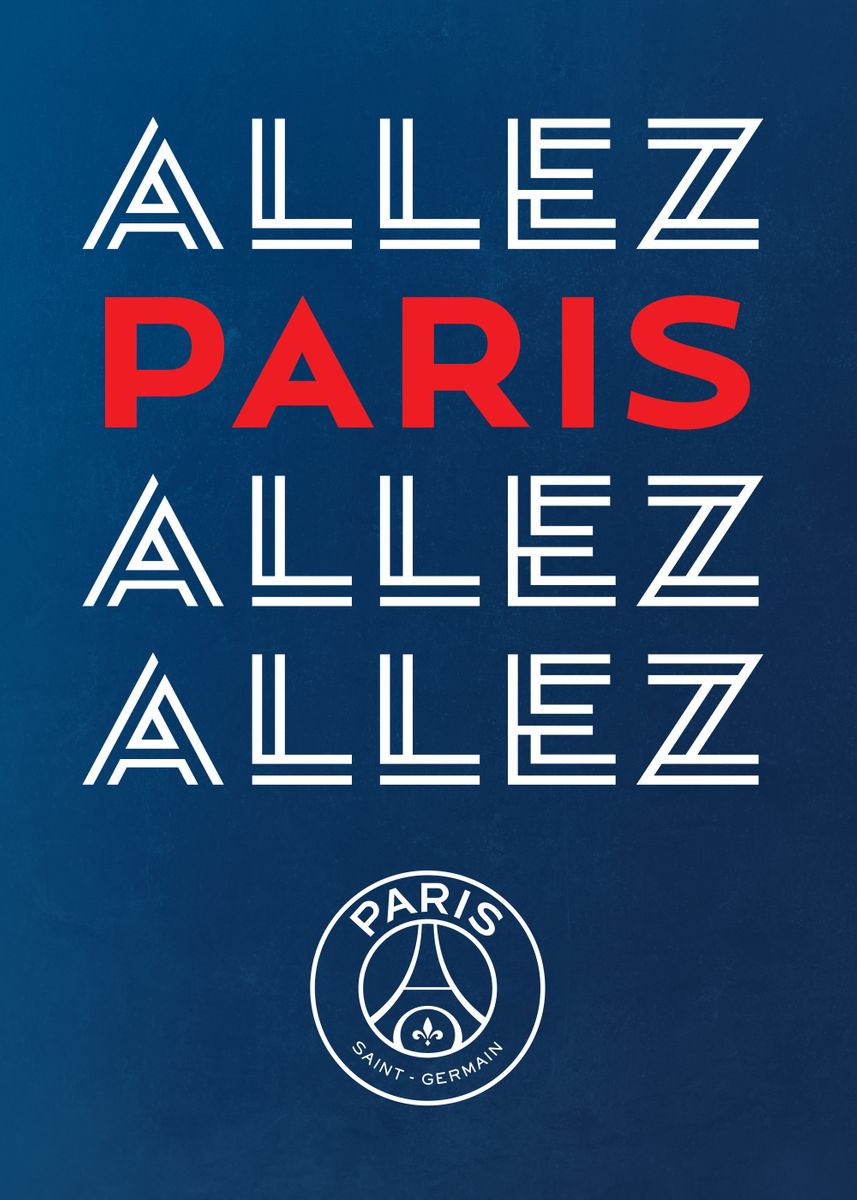 PSG Minimalist - Paris Saint Germain Logo | Poster